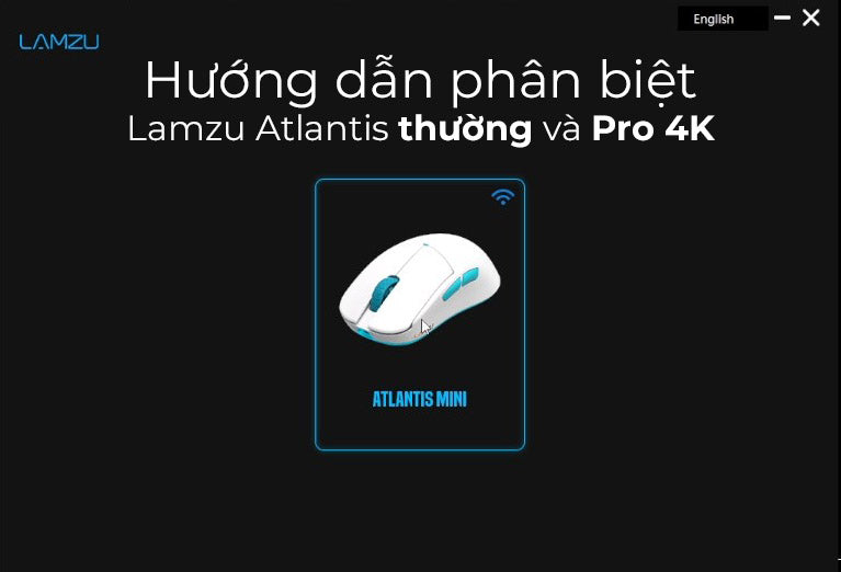 Hướng dẫn kiểm tra chuột Lamzu của bạn có hỗ trợ 4000Hz polling rate trước khi mua receiver 4000Hz.