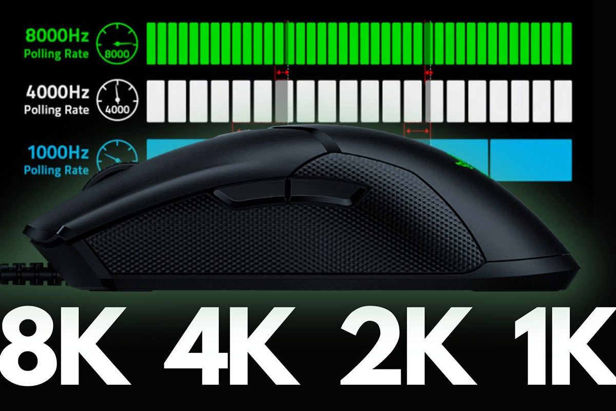 Tại sao chơi game nên sử dụng chuột với polling rate cao như 8000Hz hoặc 4000Hz?.