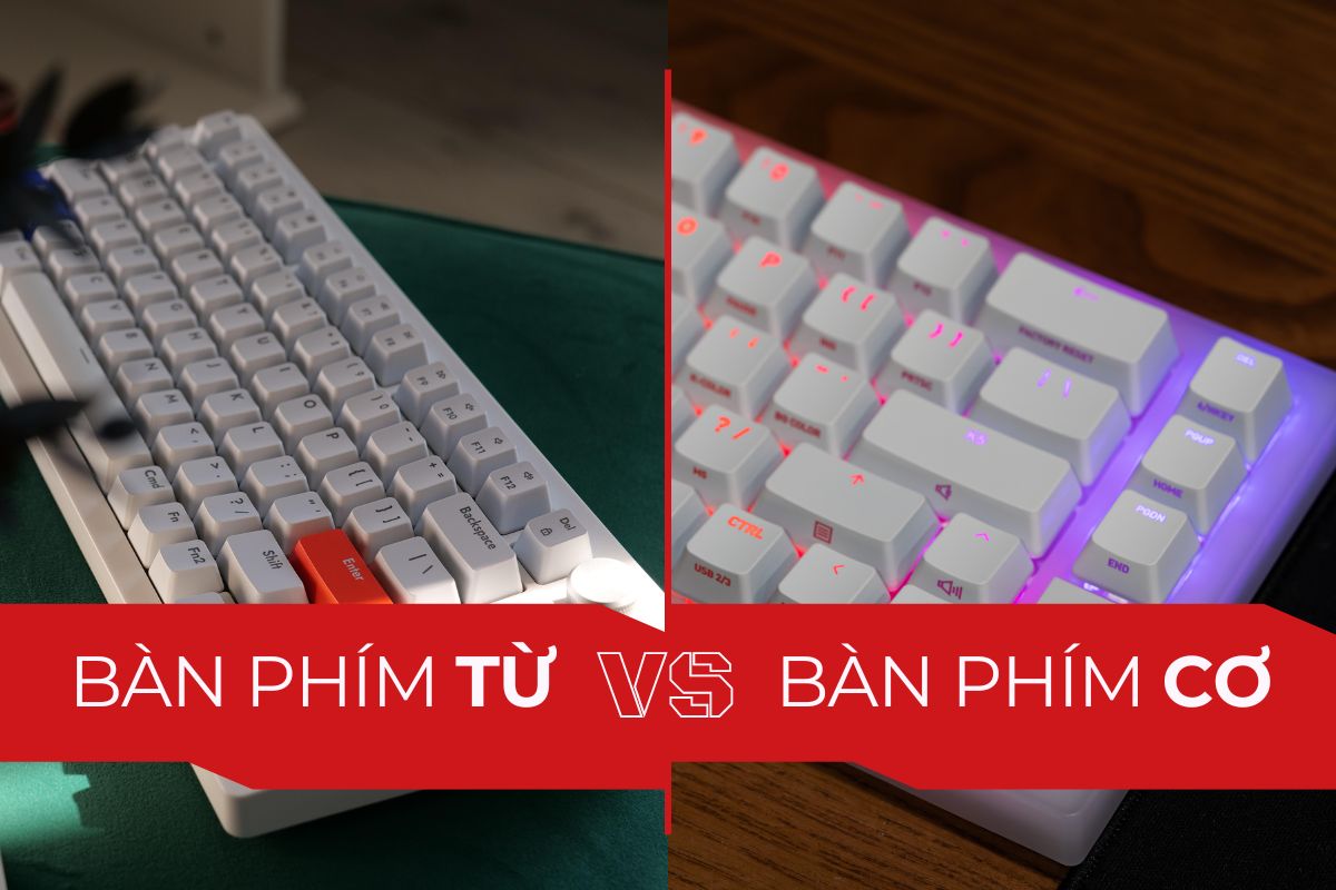 So sánh bàn phím từ và bàn phím cơ: sự khác biệt là gì?.