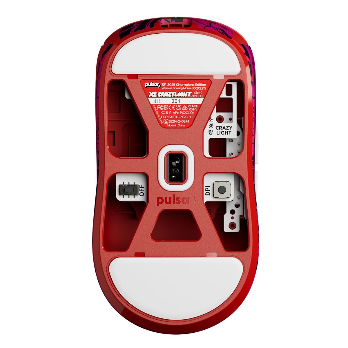 Pulsar X2 Crazylight PRX GOLD Edition – Chuột đối xứng kèm dongle 8K