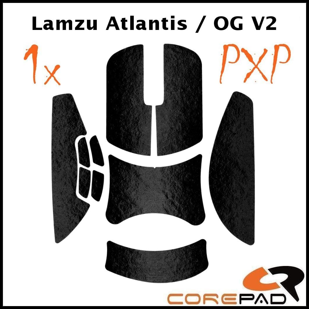 Bộ grip tape Corepad PXP Grips Lamzu Atlantis Superlight Wireless / Lamzu Atlantis OG V2 Superlight Wireless / Lamzu Atlantis OG V2 4K Superlight Wireless.