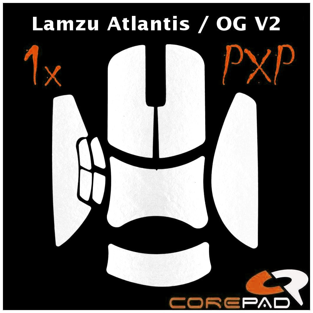 Bộ grip tape Corepad PXP Grips Lamzu Atlantis Superlight Wireless / Lamzu Atlantis OG V2 Superlight Wireless / Lamzu Atlantis OG V2 4K Superlight Wireless.