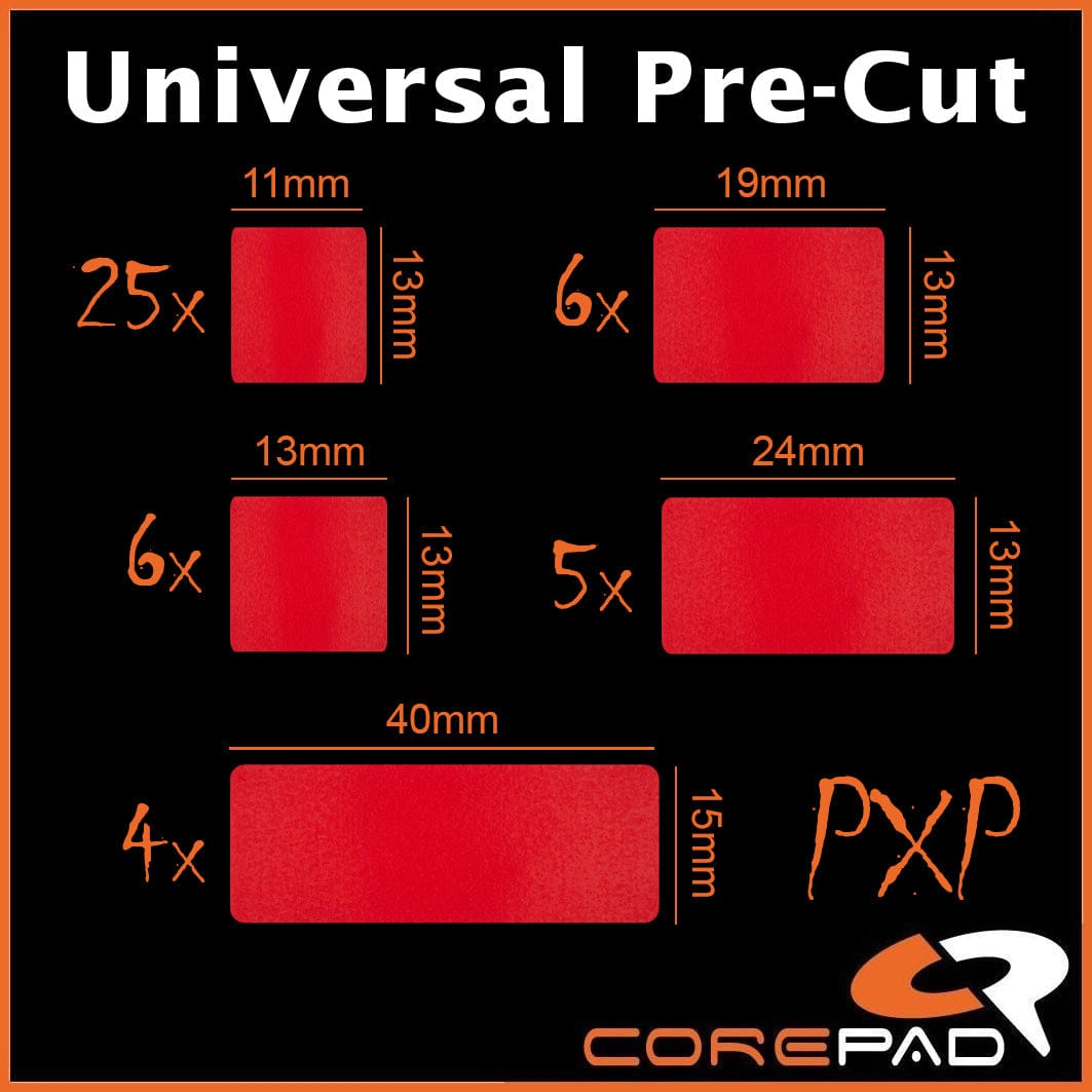 Bộ grip tape Corepad PXP Grips Universal Pre-Cut Keyboard & Mouse.