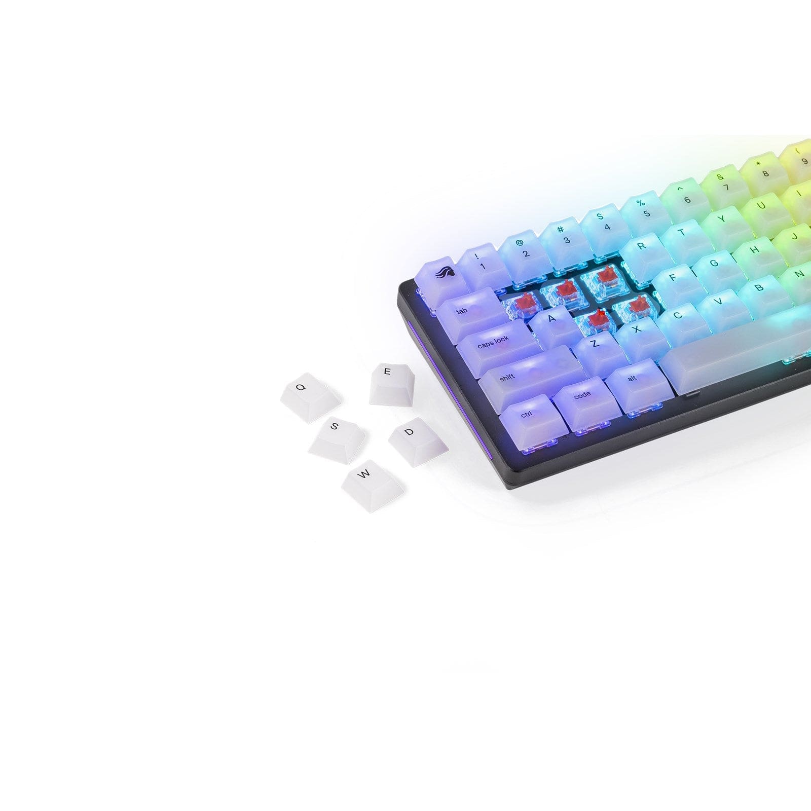 Bộ Keycap trong suốt Glorious Polychroma RGB - 115 phím