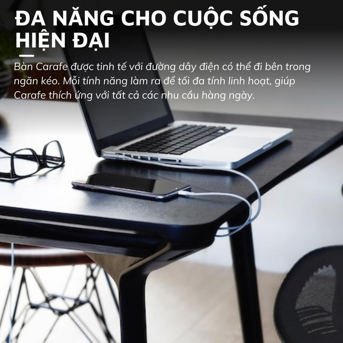 Bàn đa năng cao cấp Herman Miller Carafe.