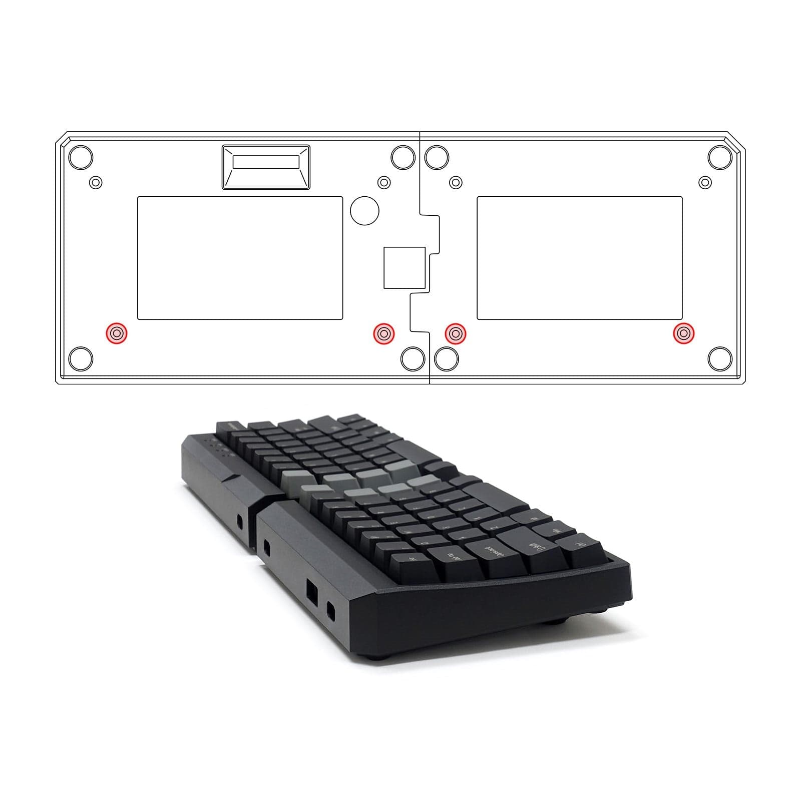 Bàn phím cơ tách đôi Filco Majestouch Xacro M10SP.