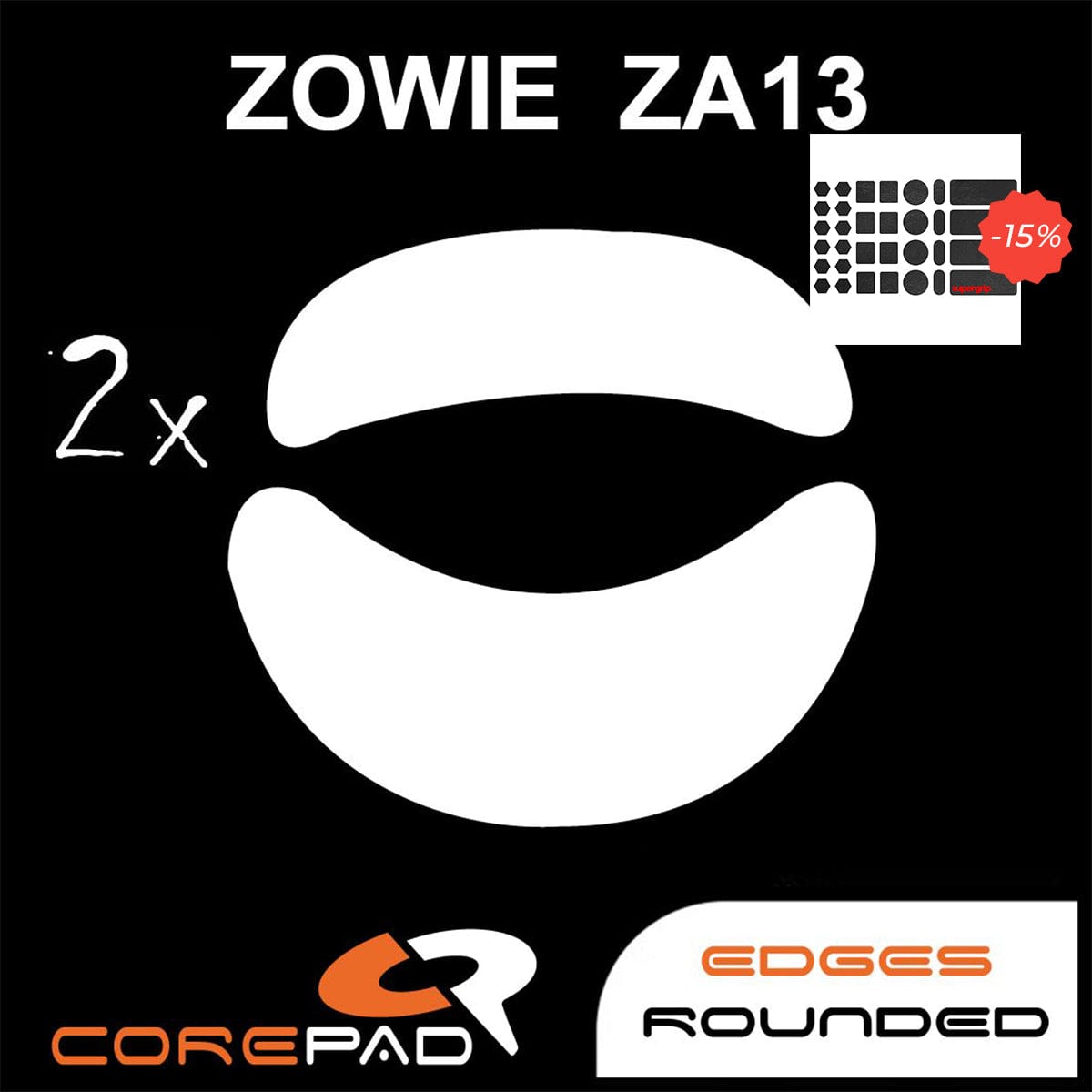 Bundle Feet Corepad + Grip tape Supergrip - Zowie ZA13.