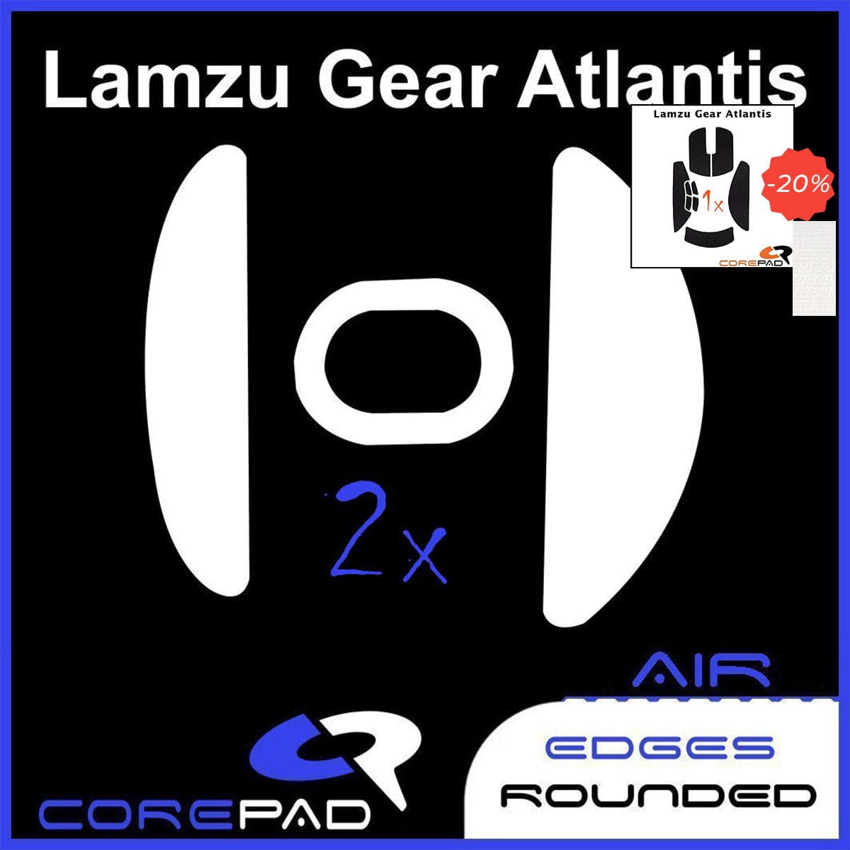 Bundle Feet + Grip tape Corepad - Lamzu Atlantis OG V1.
