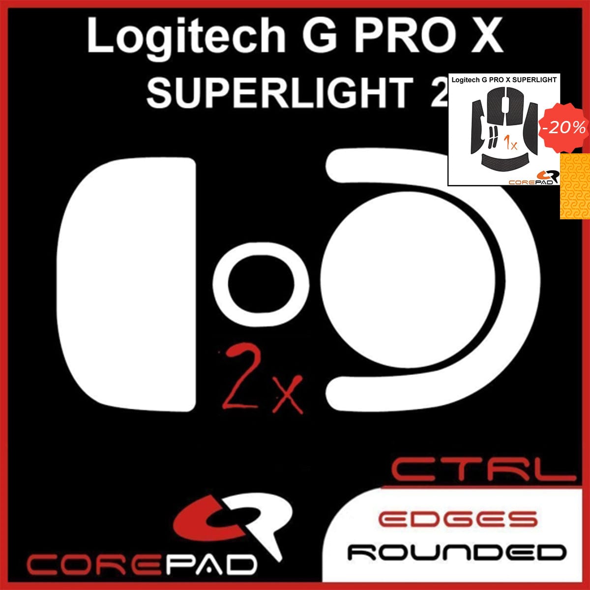 Bundle Feet + Grip tape Corepad - Logitech G PRO X Superlight 2.