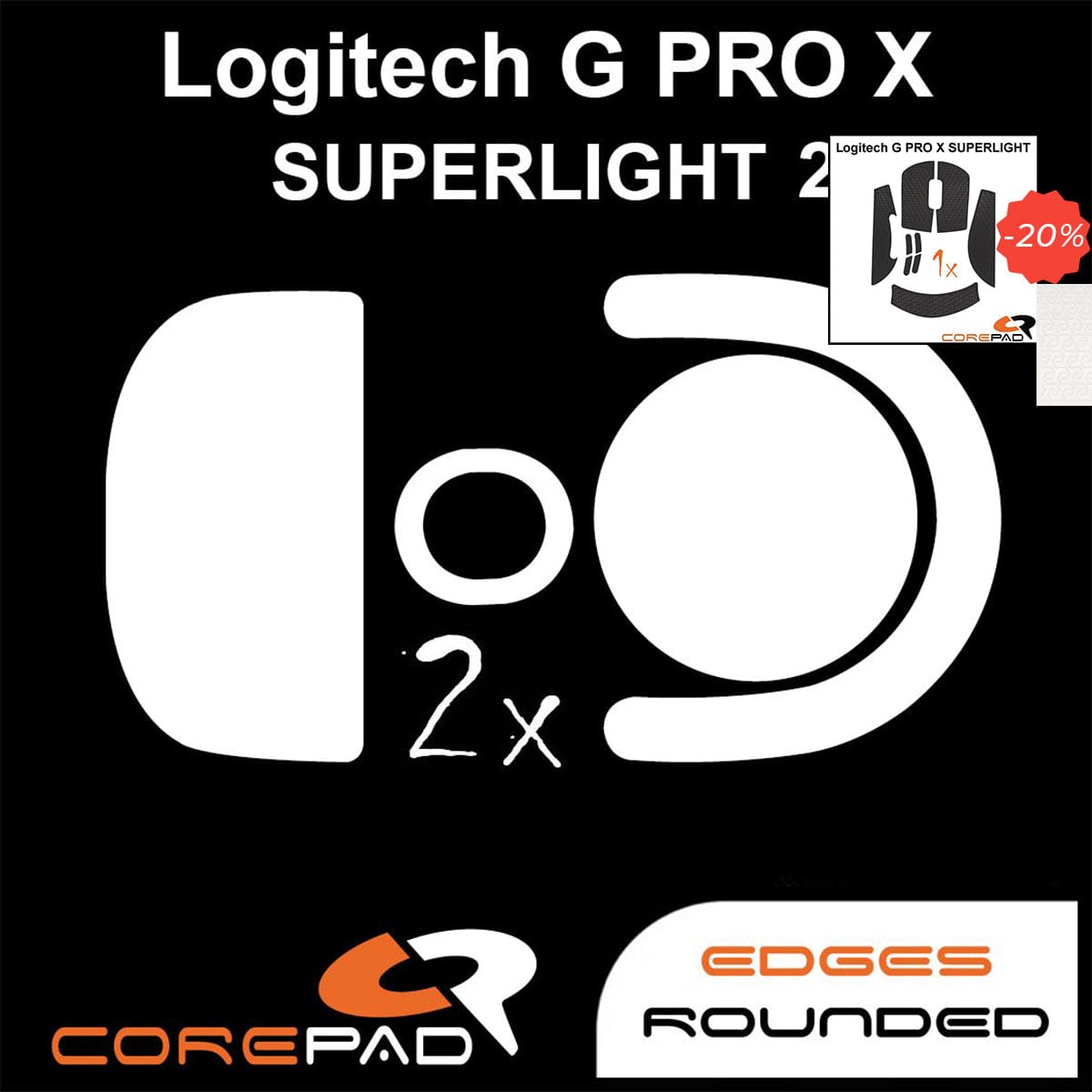 Bundle Feet + Grip tape Corepad - Logitech G PRO X Superlight 2.