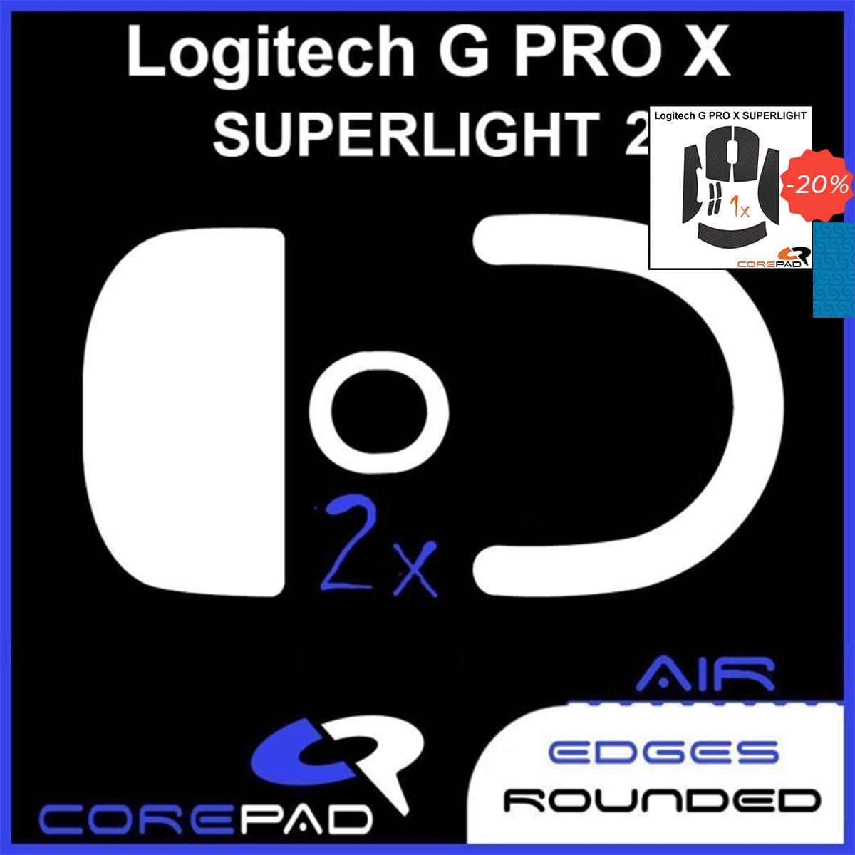 Bundle Feet + Grip tape Corepad - Logitech G PRO X Superlight 2.