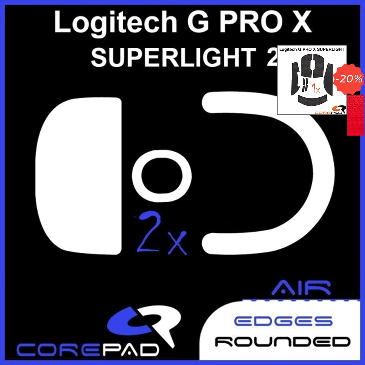 Bundle Feet + Grip tape Corepad - Logitech G PRO X Superlight 2.