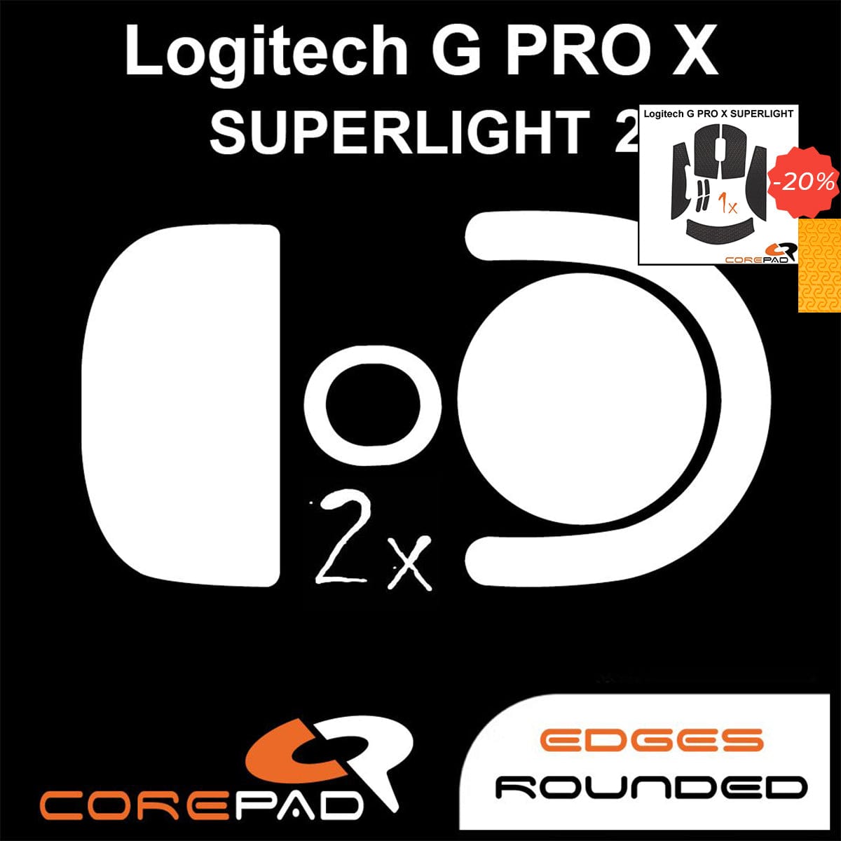 Bundle Feet + Grip tape Corepad - Logitech G PRO X Superlight 2.