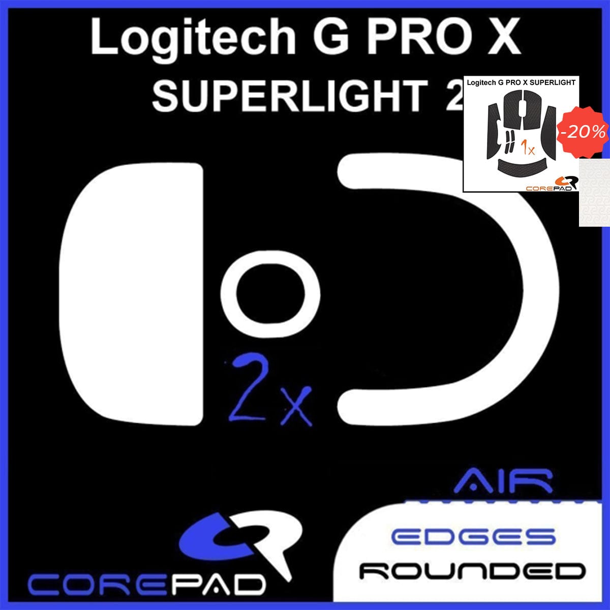 Bundle Feet + Grip tape Corepad - Logitech G PRO X Superlight 2.