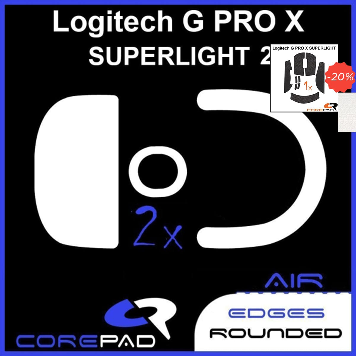 Bundle Feet + Grip tape Corepad - Logitech G PRO X Superlight 2