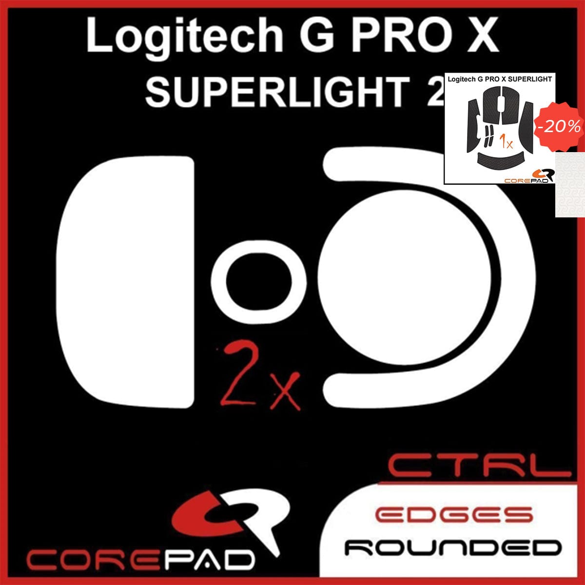 Bundle Feet + Grip tape Corepad - Logitech G PRO X Superlight 2.