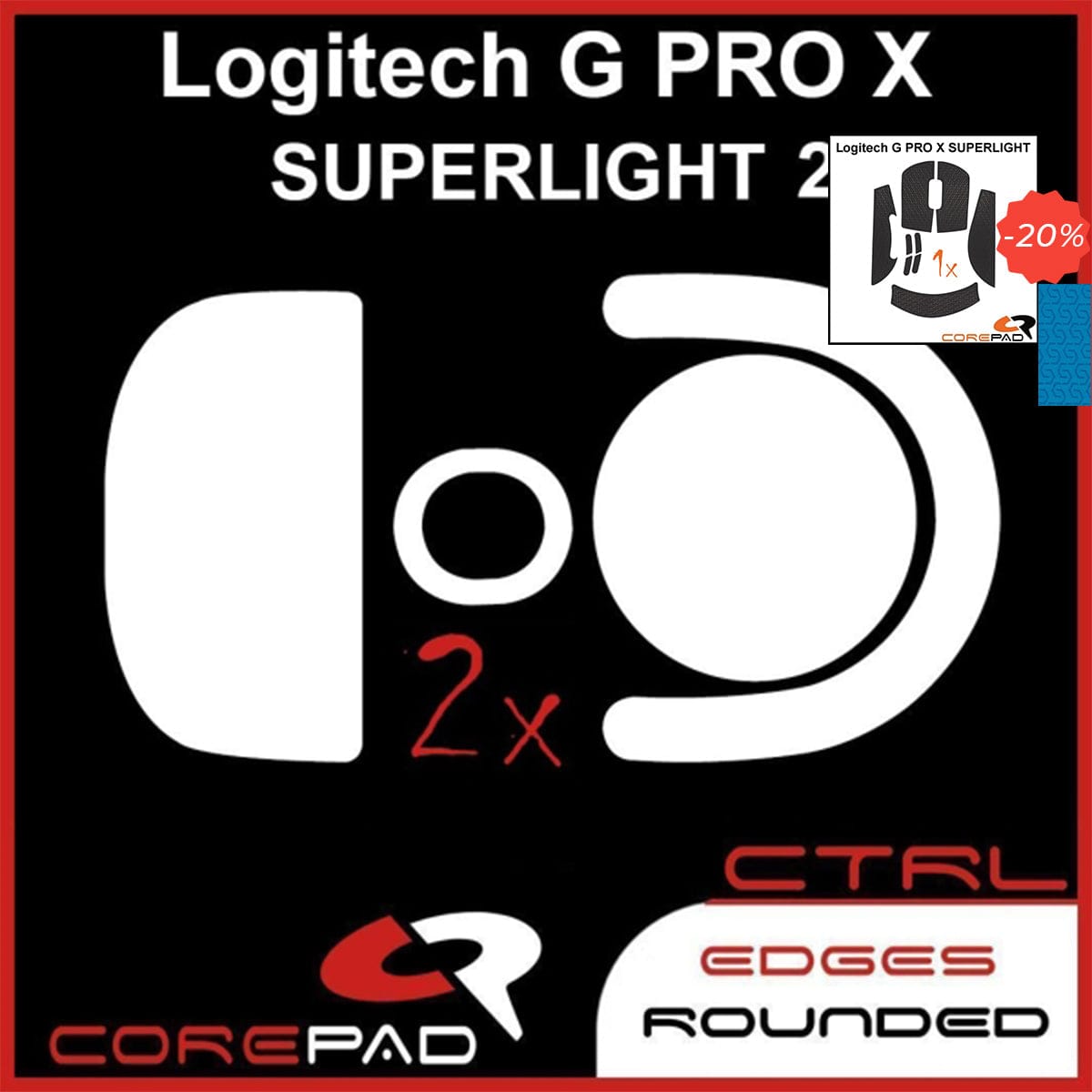 Bundle Feet + Grip tape Corepad - Logitech G PRO X Superlight 2.