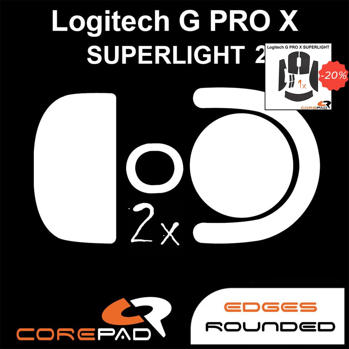 Bundle Feet + Grip tape Corepad - Logitech G PRO X Superlight 2.