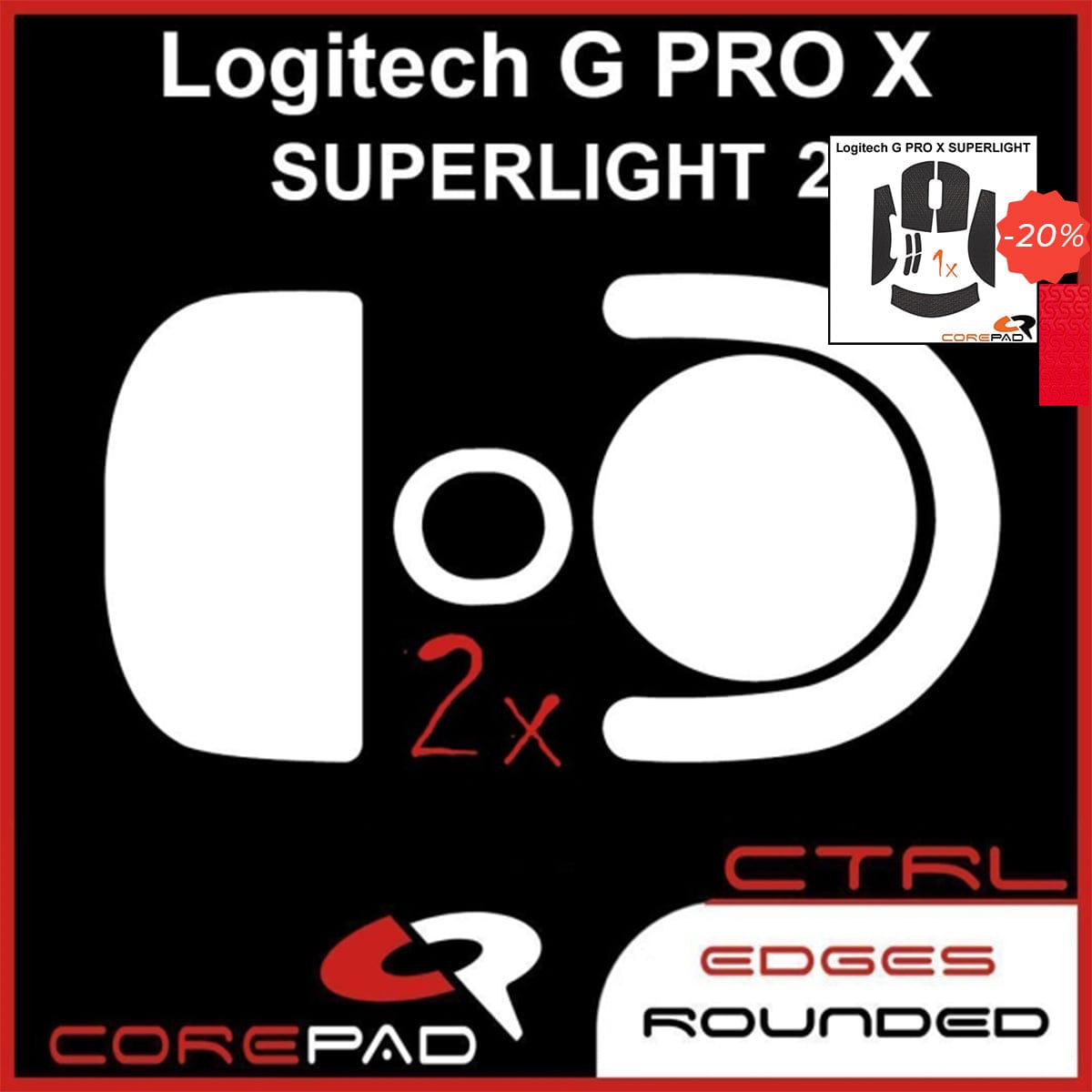 Bundle Feet + Grip tape Corepad - Logitech G PRO X Superlight 2.