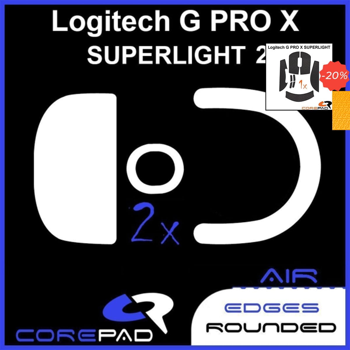 Bundle Feet + Grip tape Corepad - Logitech G PRO X Superlight 2.