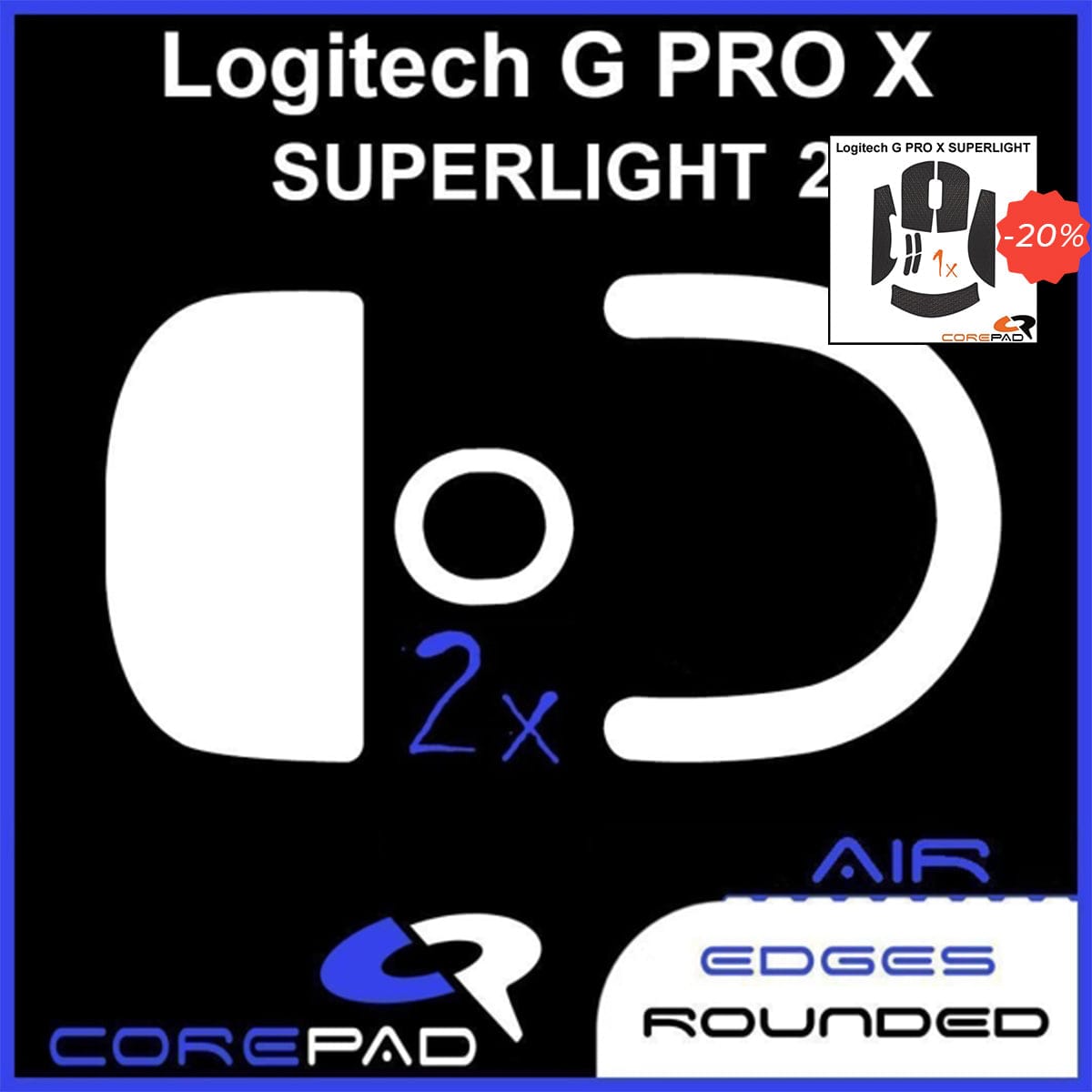 Bundle Feet + Grip tape Corepad - Logitech G PRO X Superlight 2.