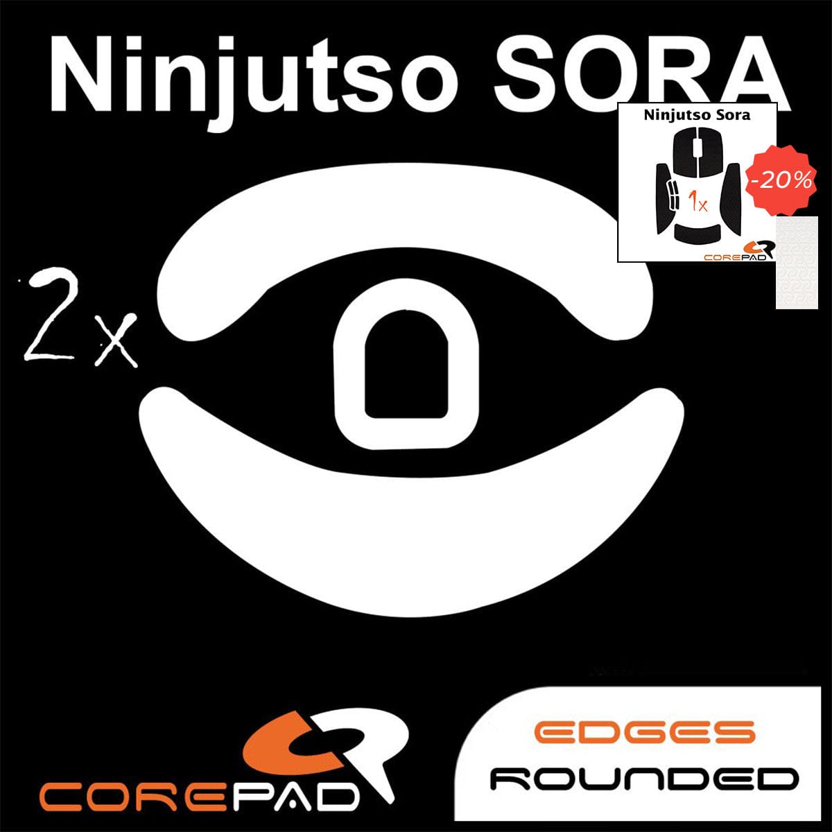 Bundle Feet + Grip tape Corepad - Ninjutso Sora.