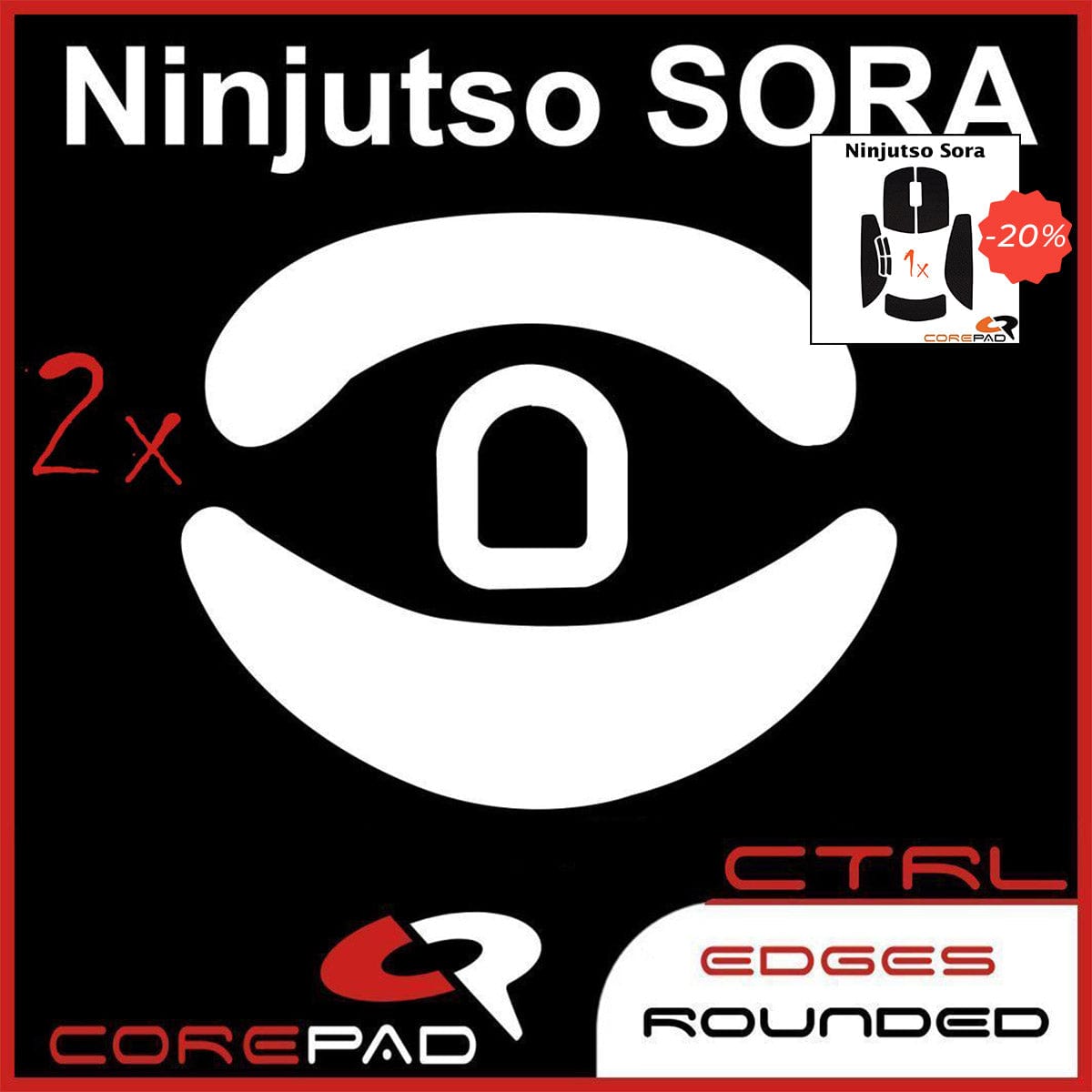 Bundle Feet + Grip tape Corepad - Ninjutso Sora.