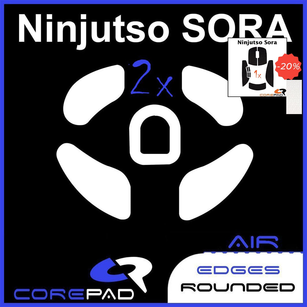 Bundle Feet + Grip tape Corepad - Ninjutso Sora.