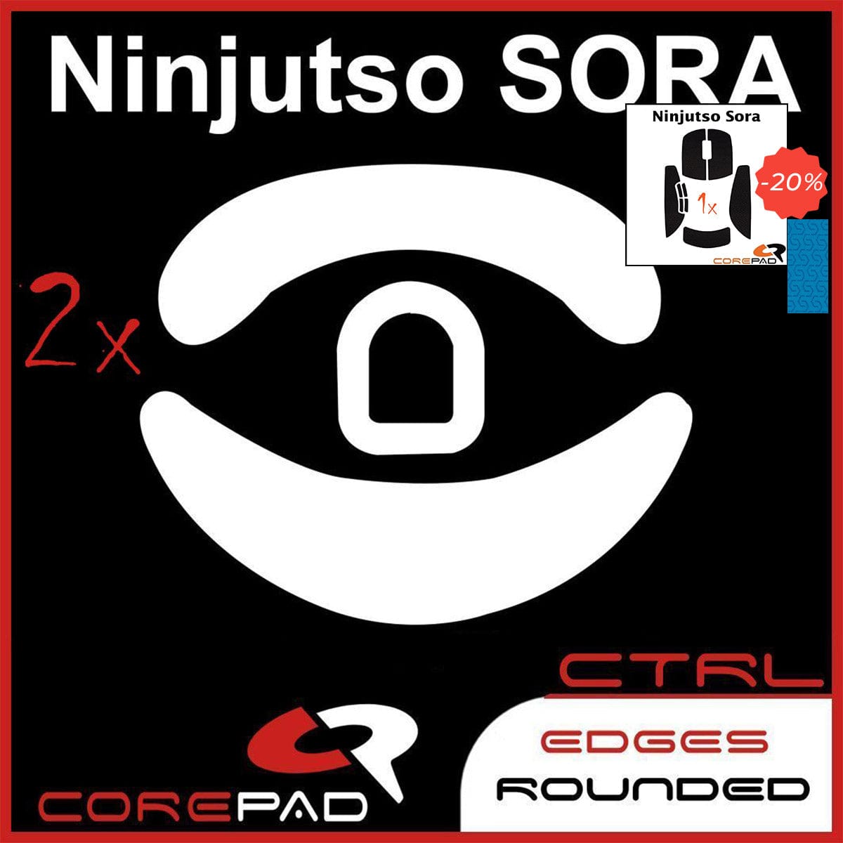 Bundle Feet + Grip tape Corepad - Ninjutso Sora