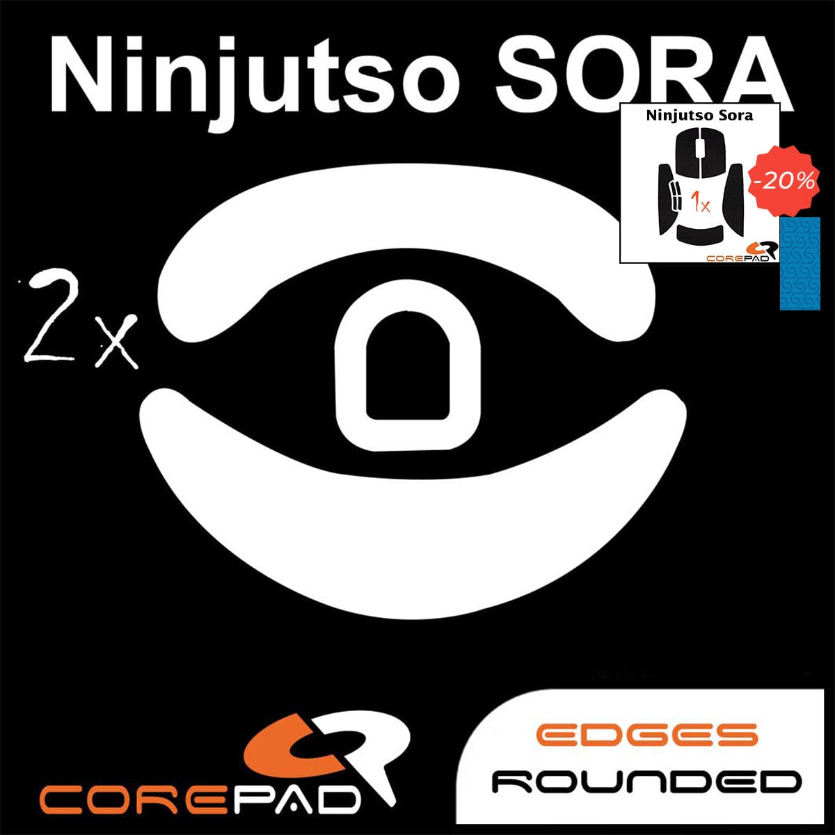 Bundle Feet + Grip tape Corepad - Ninjutso Sora.