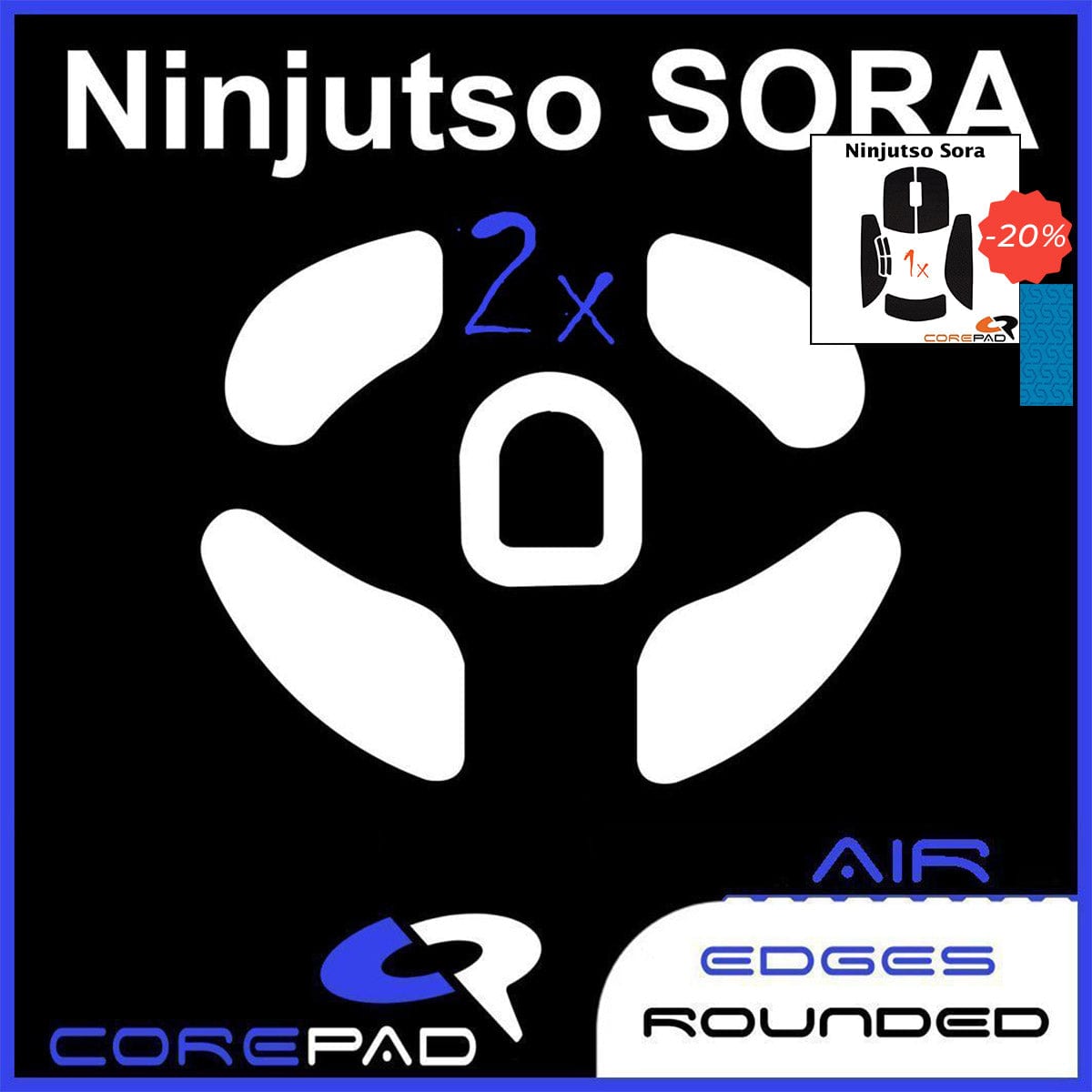 Bundle Feet + Grip tape Corepad - Ninjutso Sora.