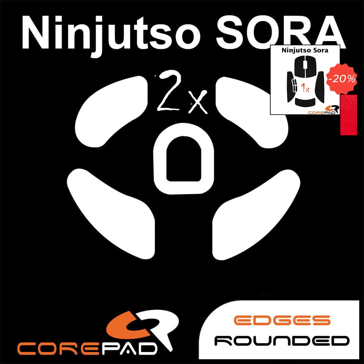 Bundle Feet + Grip tape Corepad - Ninjutso Sora.