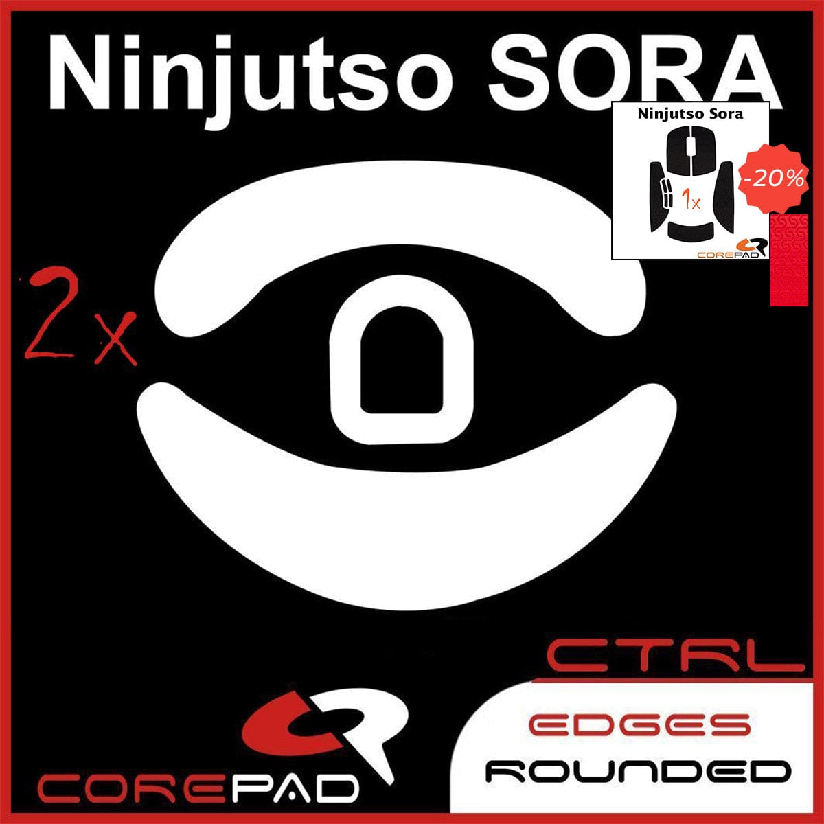 Bundle Feet + Grip tape Corepad - Ninjutso Sora.