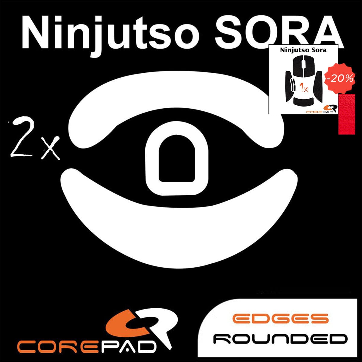 Bundle Feet + Grip tape Corepad - Ninjutso Sora.