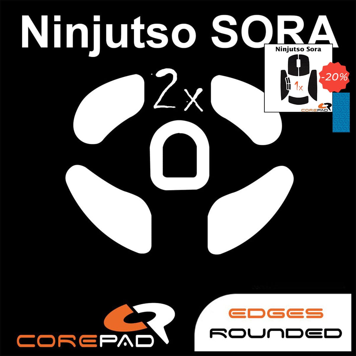 Bundle Feet + Grip tape Corepad - Ninjutso Sora.