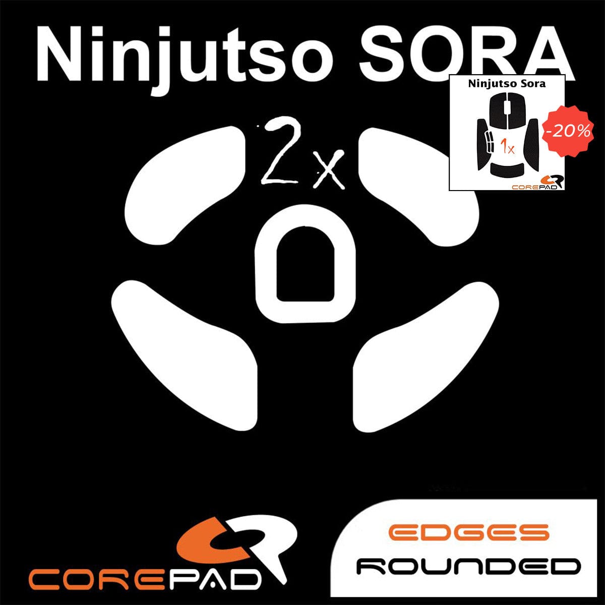 Bundle Feet + Grip tape Corepad - Ninjutso Sora.