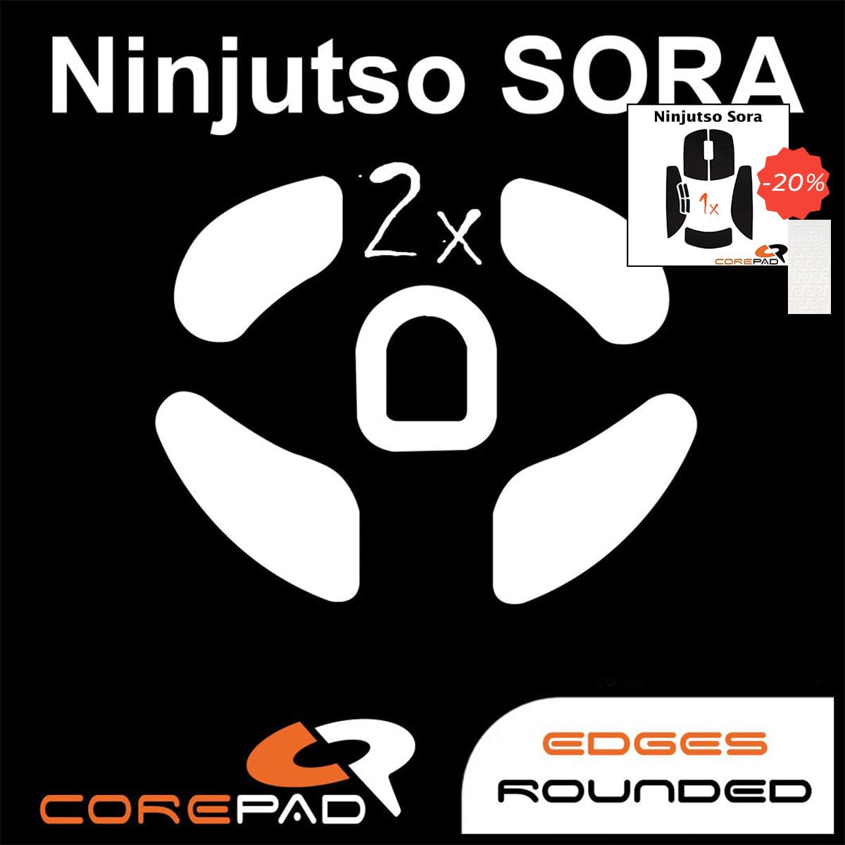 Bundle Feet + Grip tape Corepad - Ninjutso Sora.