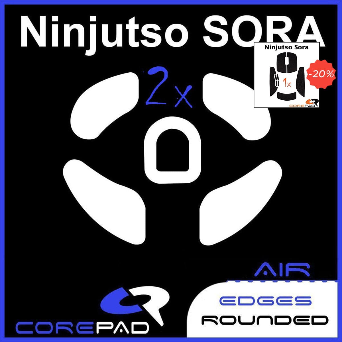 Bundle Feet + Grip tape Corepad - Ninjutso Sora.
