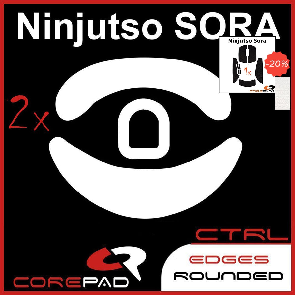 Bundle Feet + Grip tape Corepad - Ninjutso Sora.