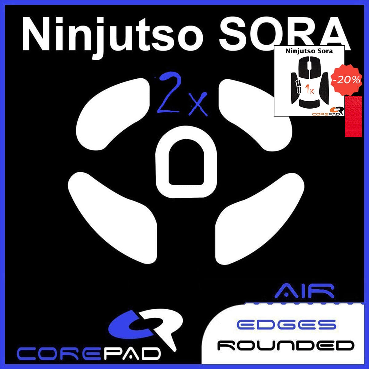 Bundle Feet + Grip tape Corepad - Ninjutso Sora.