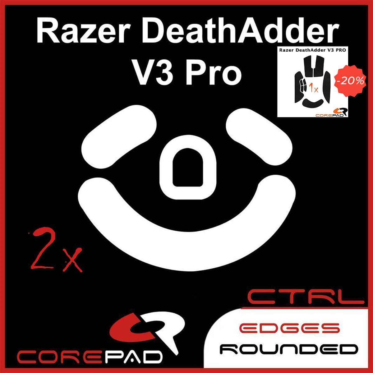 Bundle Feet + Grip tape Corepad - Razer DeathAdder V3 Pro.