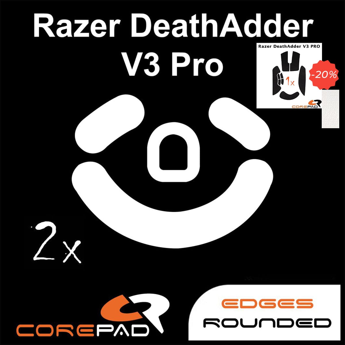 Bundle Feet + Grip tape Corepad - Razer DeathAdder V3 Pro.