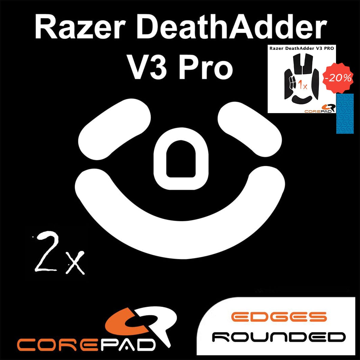 Bundle Feet + Grip tape Corepad - Razer DeathAdder V3 Pro.