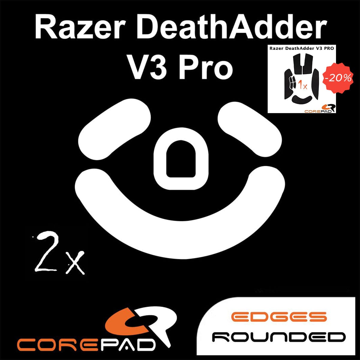 Bundle Feet + Grip tape Corepad - Razer DeathAdder V3 Pro.
