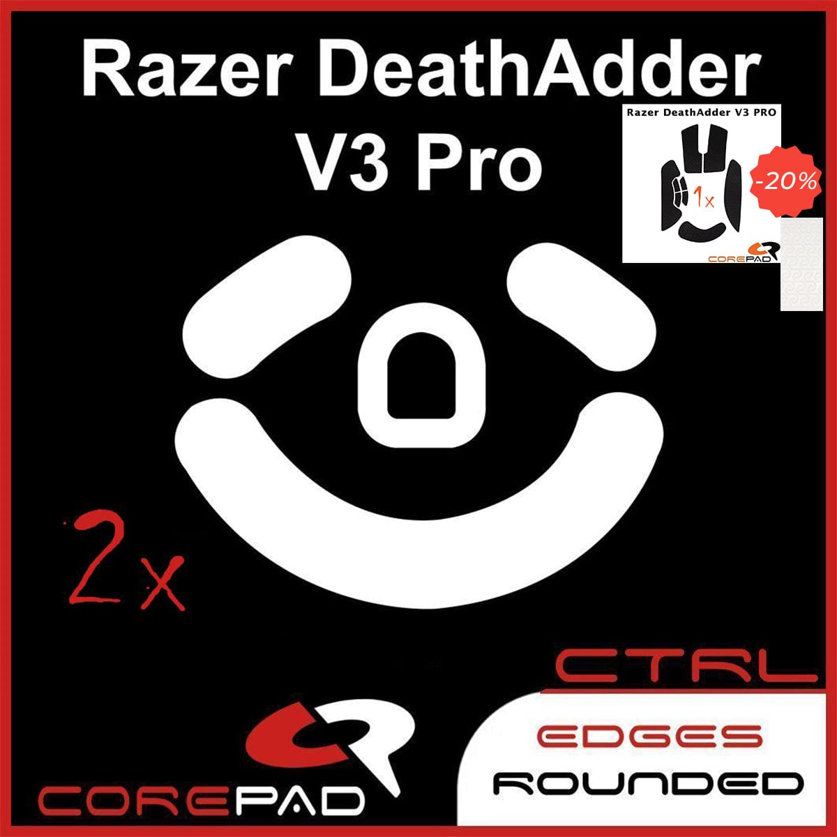 Bundle Feet + Grip tape Corepad - Razer DeathAdder V3 Pro.