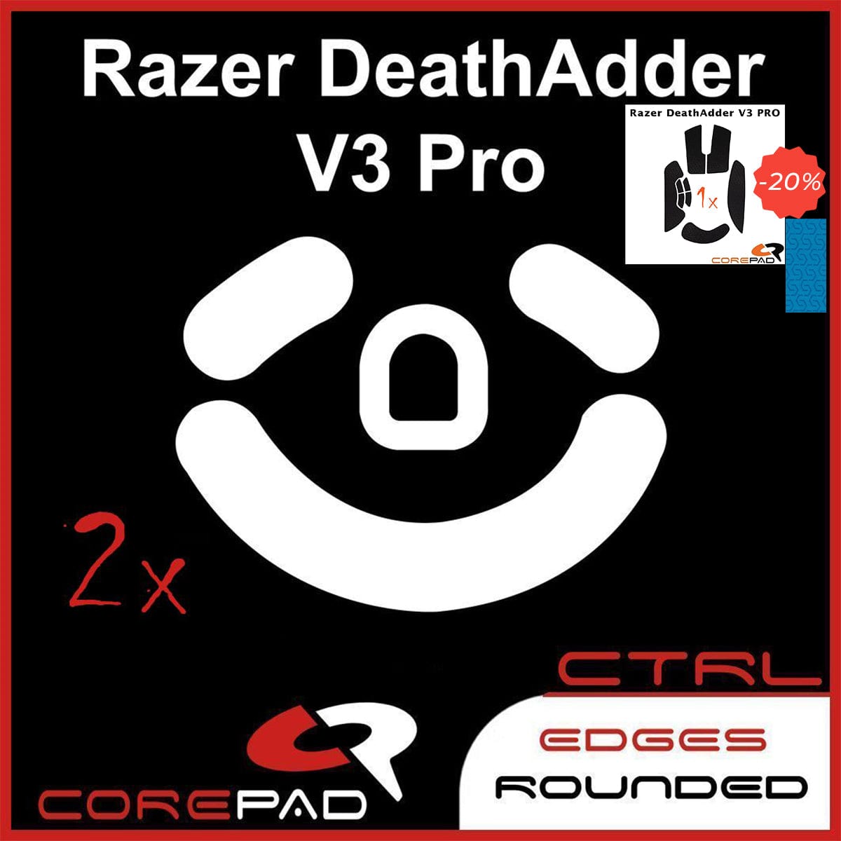 Bundle Feet + Grip tape Corepad - Razer DeathAdder V3 Pro.