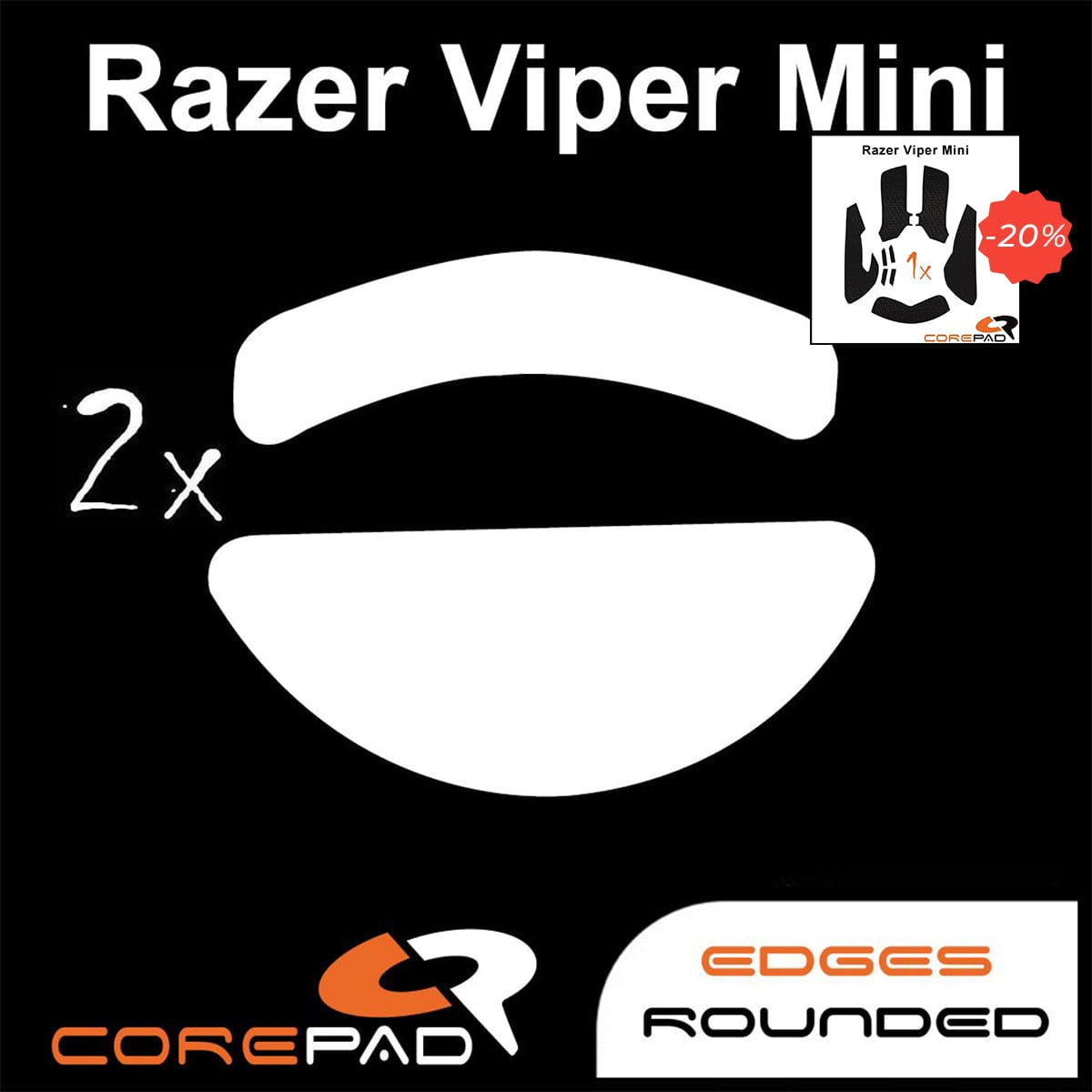 Bundle Feet + Grip tape Corepad - Razer Viper Mini.