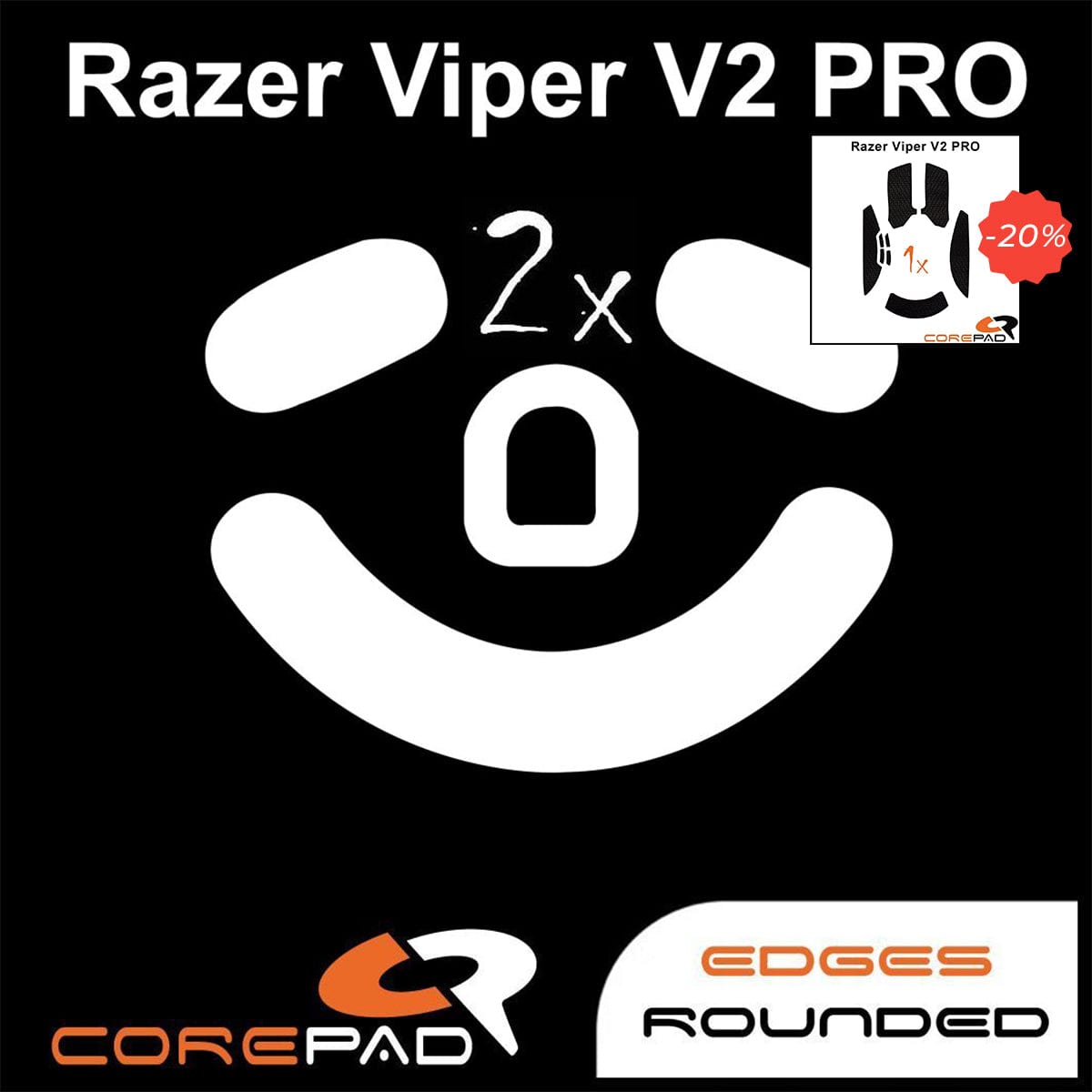 Bundle Feet + Grip tape Corepad - Razer Viper V2 Pro.