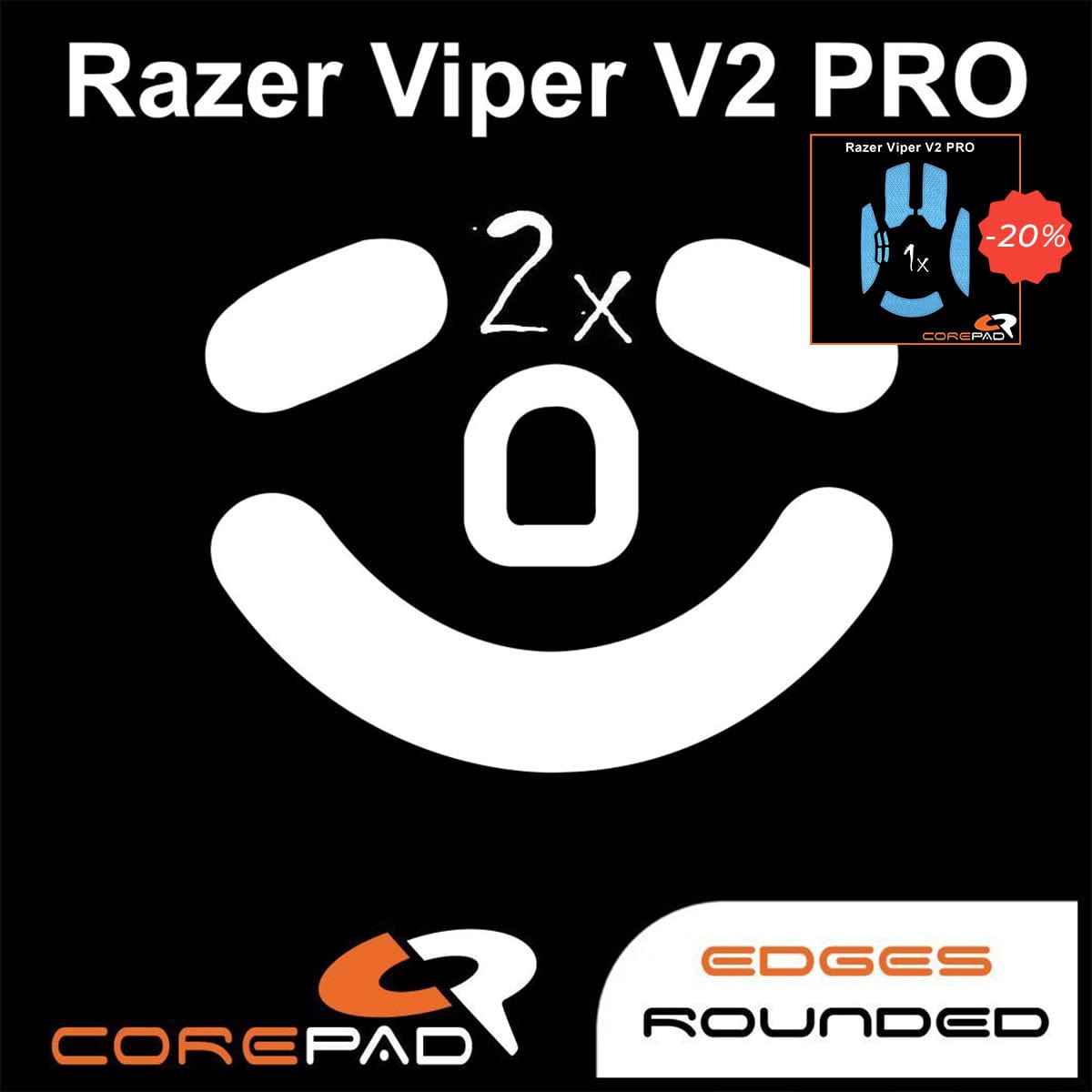 Bundle Feet + Grip tape Corepad - Razer Viper V2 Pro
