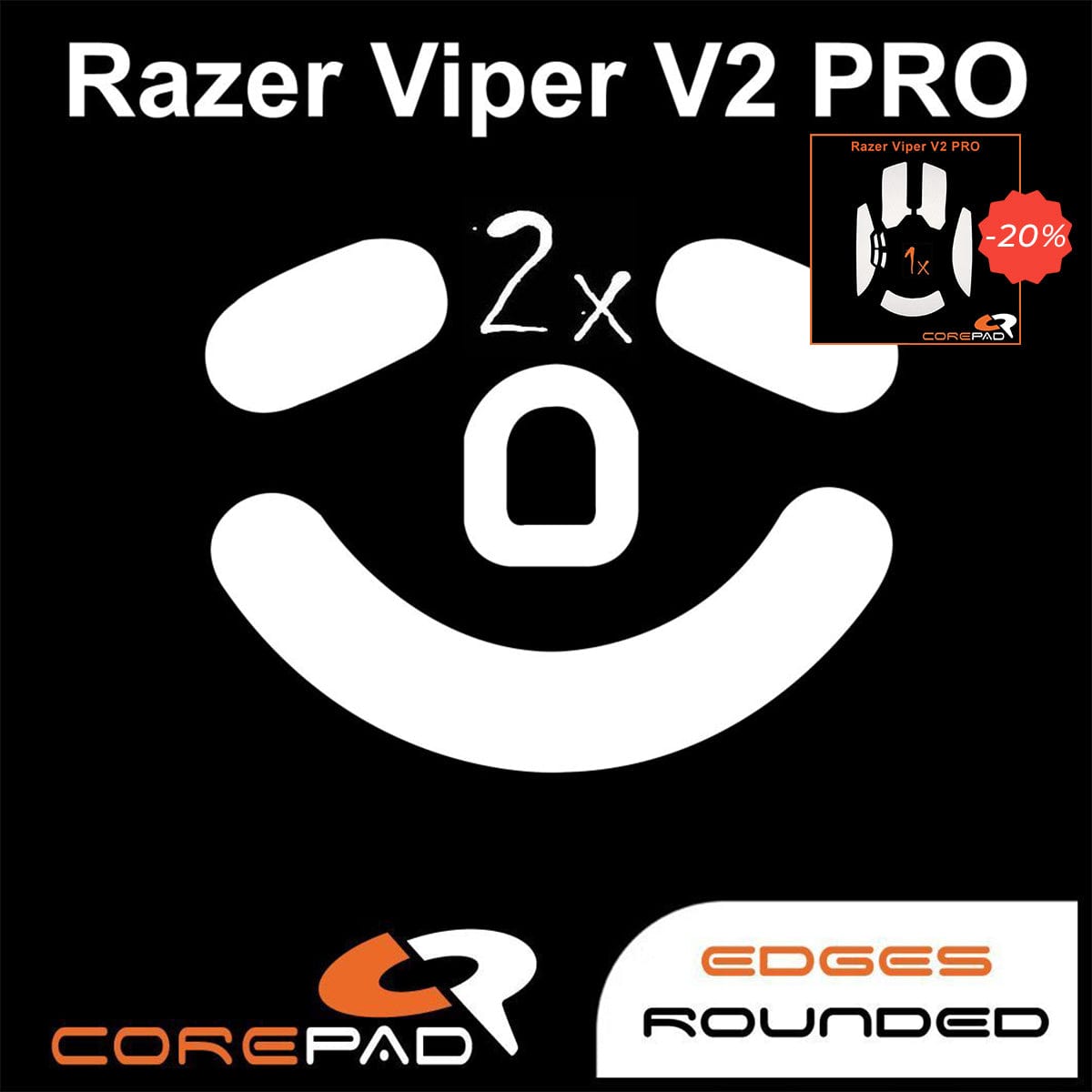 Bundle Feet + Grip tape Corepad - Razer Viper V2 Pro.